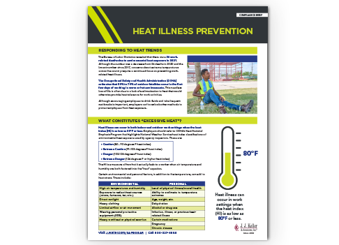 Heat Illness Prevention Compliance Brief